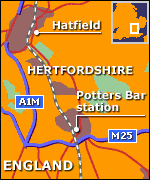 Map of Hertfordshire