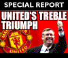 United's treble triumph
