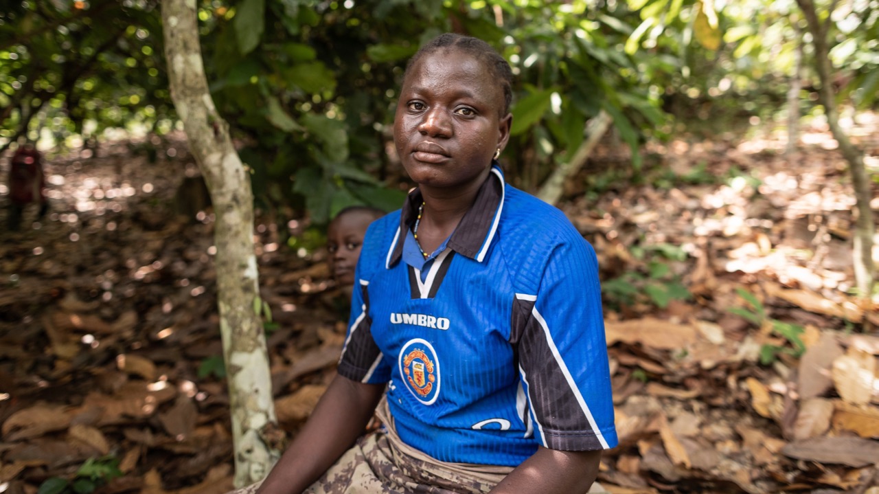 Paoline sat in the forrest