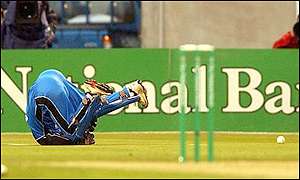 England suffered from a series of missed catches 