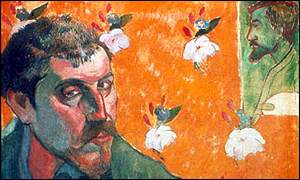 Self-Portrait with Portrait of Bernard, 1888 by Paul Gauguin courtesy of Van Gogh Museum