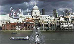 Millennium Bridge in London