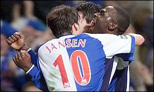 Andy Cole scored the winner after 69 minutes 