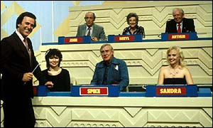 Milligan appeared on Terry Wogan's Blankety Blank in 1981