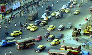 Street scene in Calcutta, India