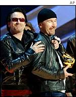 U2 won four Grammy Awards