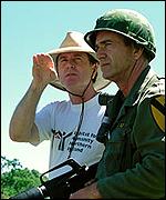 Mel Gibson with director Randall Wallace