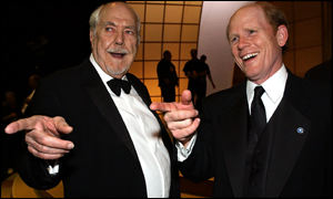Robert Altman and Ron Howard share a joke
