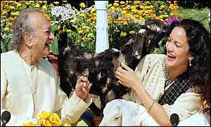 Ravi Shankar and daughter Anoushka