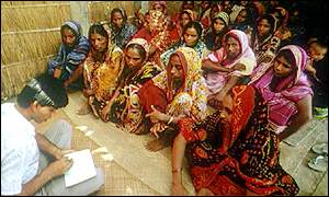 Female members of the Grameen Bank