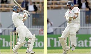 Nasser Hussain scores his 20th Test half century