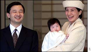 Crown Prince Naruhito (L), Crown Princess Masako (R), Princess Aiko