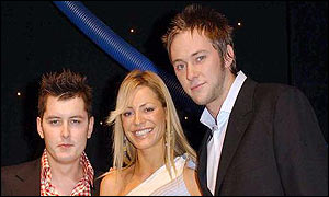Brian Dowling, Tess Daly and James Redmond