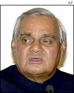 The Indian Prime Minister, Atal Behari Vajpayee