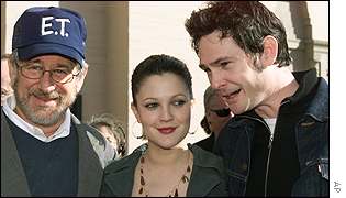 Spielberg, Drew Barrymore and Henry Thomas