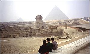 Pyramids and Sphinx in Egypt