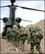 Canadian troops return to base