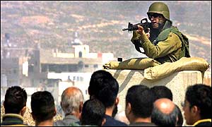 Israeli army checkpoint