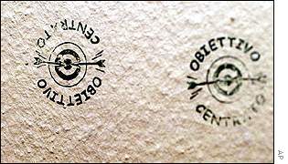 Graffiti on wall near professor's home