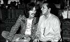 Harrison with Ravi Shankar