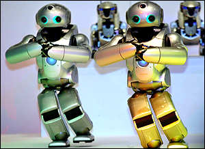 Japanese electronics giant Sony'sSDR-4X robots