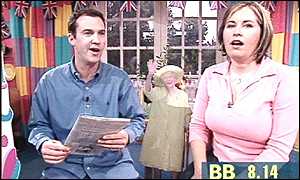 Johnny Vaughan and Liza Tarbuck 
