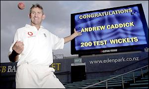 Caddick now has to try and achieve his first 10 wicket haul in a match