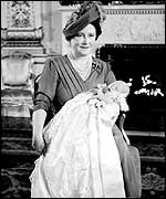 Queen Mother and baby Charles