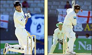 New Zealand openers Adam Parore and Mark Richardson endured a spell of hostile bowling from England's Andy Caddick and Michael Hoggard