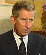 Prince Charles' tribute was recorded by ITN