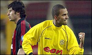 Amoroso is scored all of his three goals in the first-half