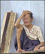 Elderly Peruvian woman