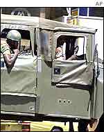 Army patrol in Harare