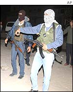 Palestinian fighters in Gaza 