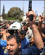 Funeral procession for 13-year-old Ezzedine al-Hilou 