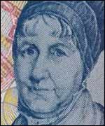 Elizabeth Fry, as seen in a wallet near you