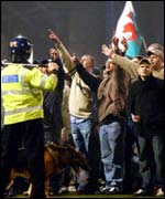 Cardiff fans invade pitch after beating Leeds
