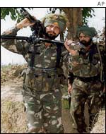 Indian troops in Kashmir