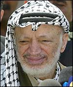 Palestinian leader Yasser Arafat