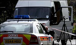 A van found in Cranford, March 19