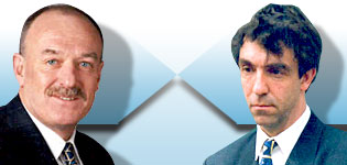 The AA's Paul Watters (left) and Transport 2000's Stephen Joseph (right)