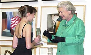 The Queen meets bursary winner and dancer Caitlin Hughes