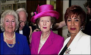 Dame Vera Lynn, Baroness Thatcher and Dame Shirley Bassey