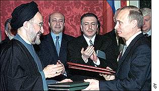 Presidents Khatami and Putin