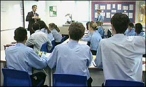 Classroom in a secondary school, BBC