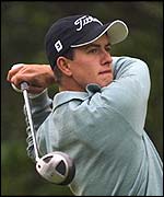 Adam Scott ended up in trouble at the fifth