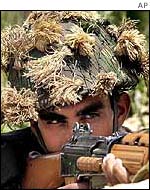 A soldier involved in the Kashmir stand-off