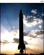 A model of Pakistan's Ghauri missile