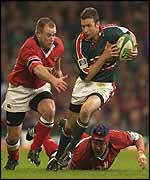 Leicester's Geordan Murphy in action