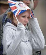 Queen fan in the rain